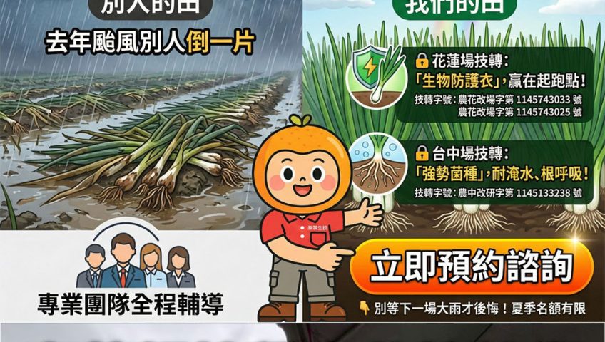 20260519農業部夏季青蔥靭性栽培計劃正式開跑！夏季種蔥找泰霖生技就對了！